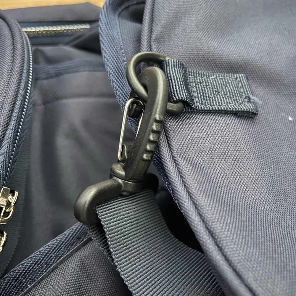 Bella Russo navy blue duffle bag